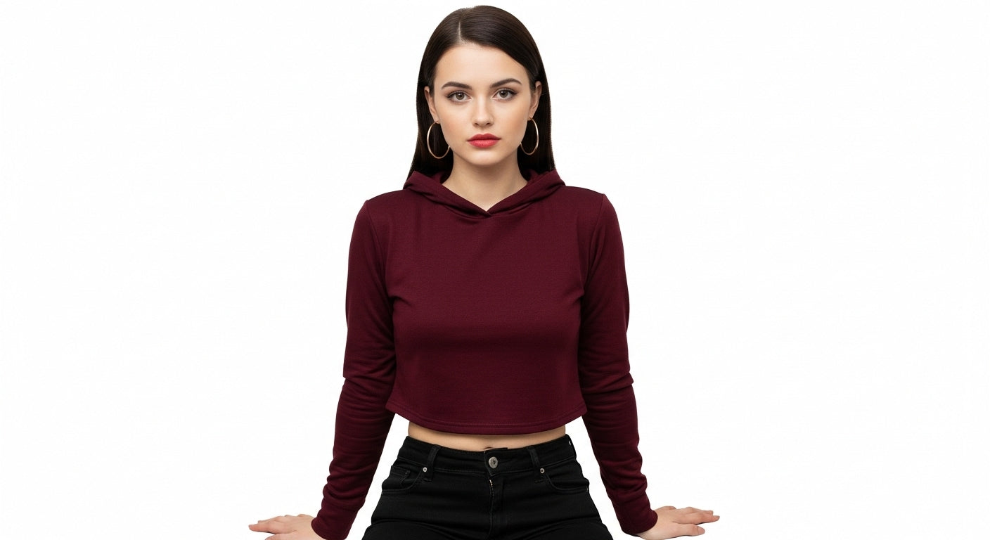 Women Cropped Hoodie